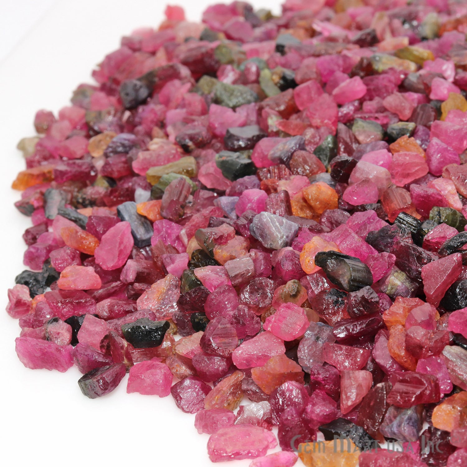 0.71oz Lot Multi Tourmaline Rough Tiny Loose Birth Gemstone - GemMartUSA