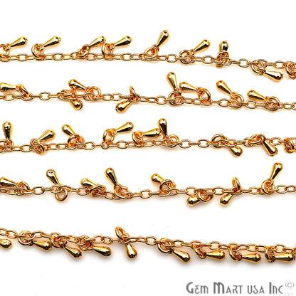 Pendulum Finding Gold Plated Soldered Station Rosary Chain - GemMartUSA