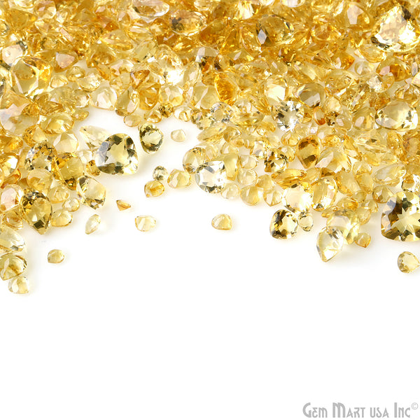 Citrine Heart Gemstone, 6-12mm,...