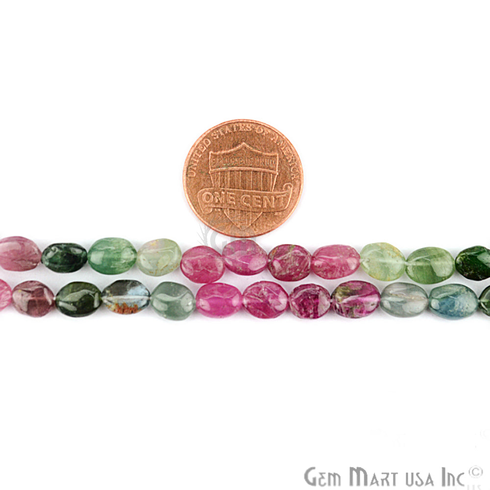 Multi Tourmaline Faceted Beads 7x5mm Gemstone Rondelle Beads - GemMartUSA