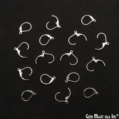 10 PC Lot 16x10mm Lever Back Earring Finding Hooks (Pick Your Plating)