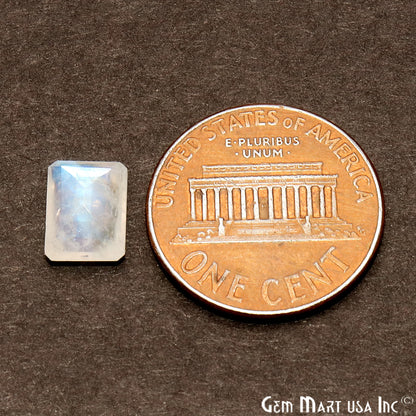 Rainbow Moonstone Rectangle Shape 6x8mm Faceted Loose Gemstone - GemMartUSA