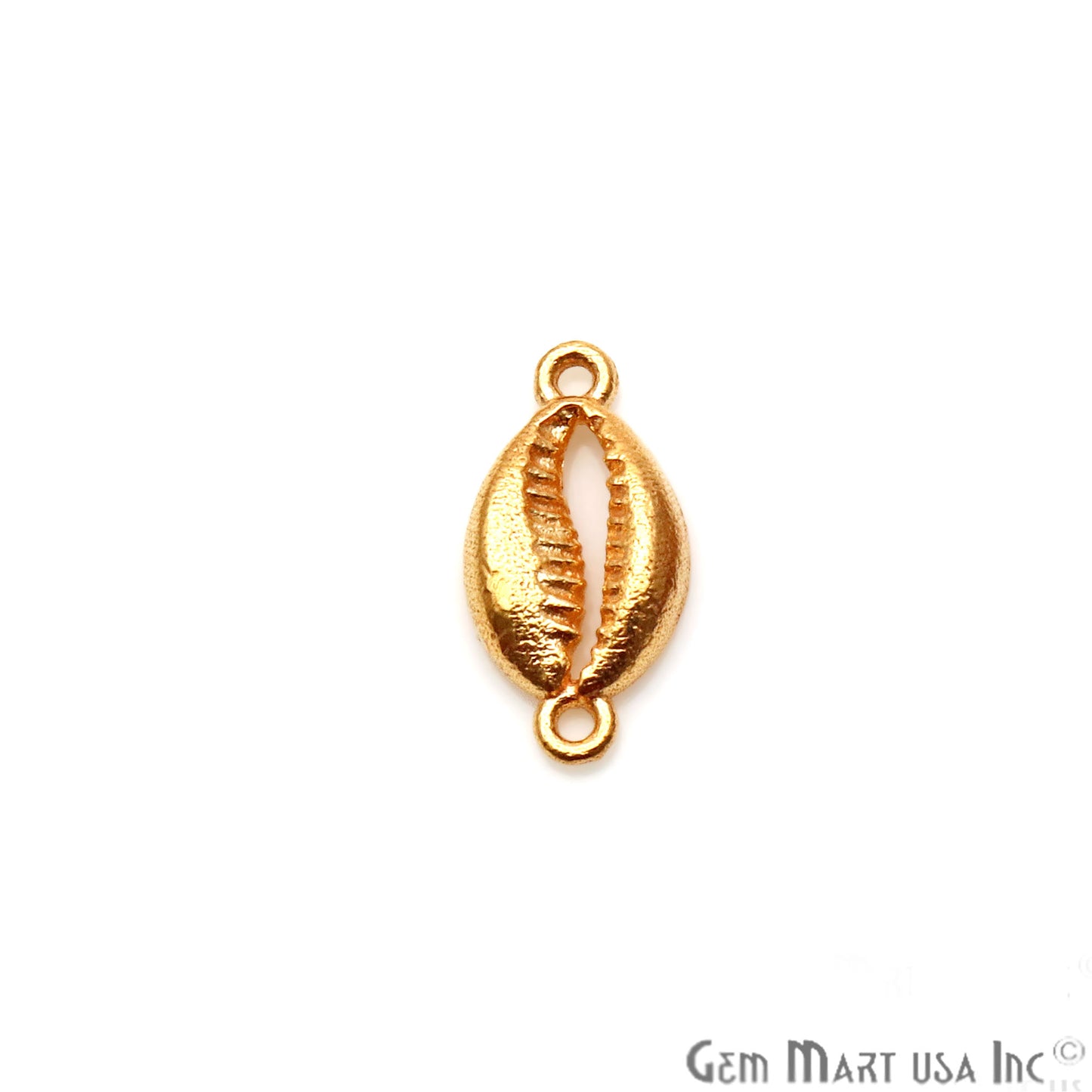 Conch Shell Shape 17x8mm Gold Plated Finding Charm, DIY Jewelry - GemMartUSA