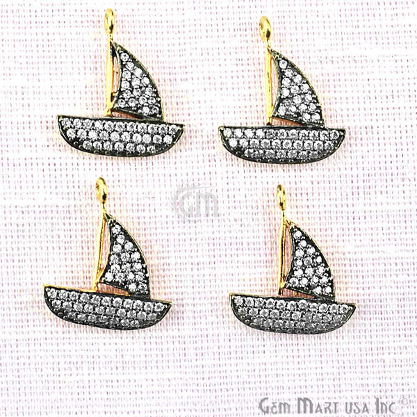 Cubic Zircon Pave 'Sail...