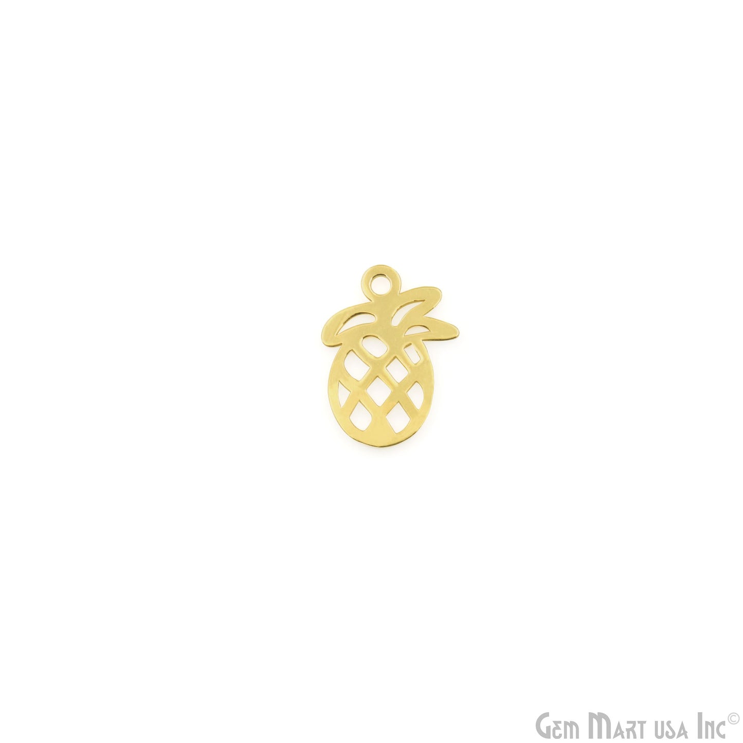 Pineapple Shape Metal 20x14.5mm Filigree Finding Charm Connector