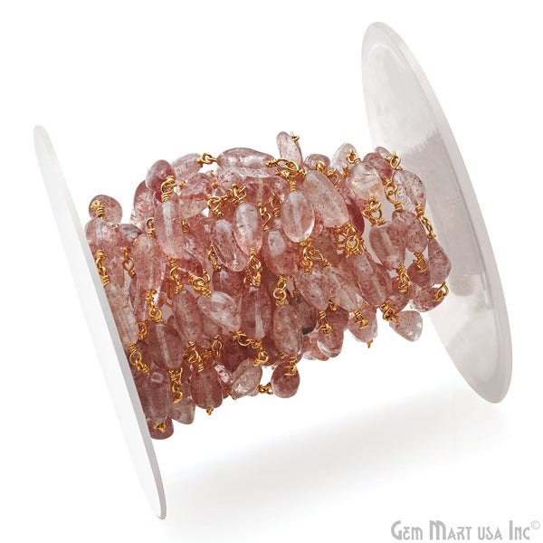 Strawberry Quartz 12x5mm Tumble...