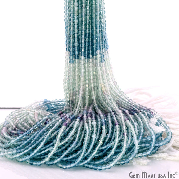 Shaded Fluorite Rondelle Beads,...