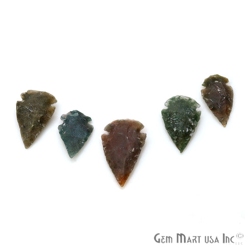 Arrowhead Cut Gemstones, 32x20mm Handcrafted Stone, Loose Gemstone, DIY Pendant, DIY Jewelry - GemMartUSA