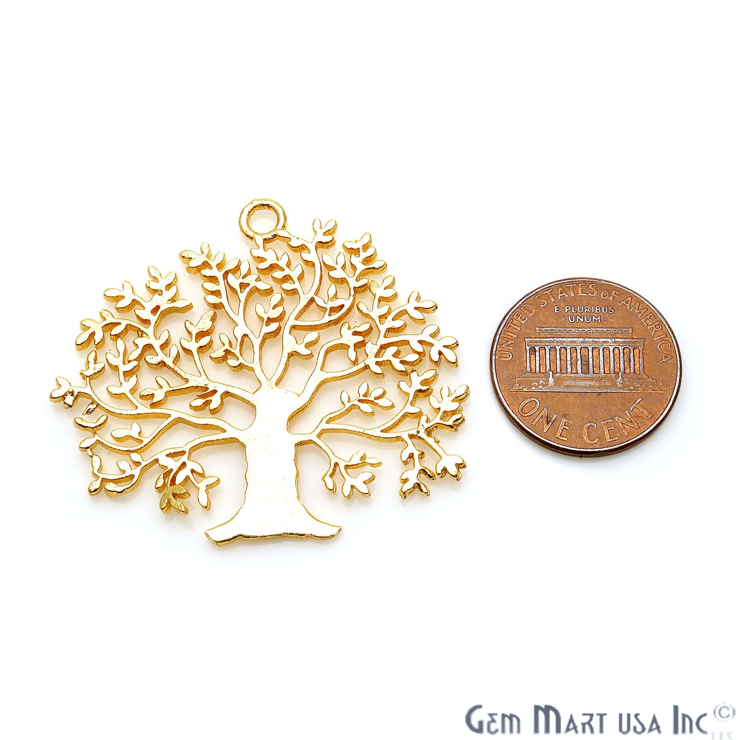 Tree Shape Finding 42x36mm Chandelier Jewelry Charm - GemMartUSA