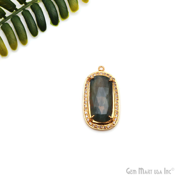 Sapphire & Pave Cubic...