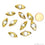 Natural Pearl Gemstone Gold Edge Eye Drilled Beads - GemMartUSA