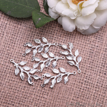 Leaf Shape Findings, Filigree Findings, Findings, Jewelry Findings, 34x15mm (50063) - GemMartUSA