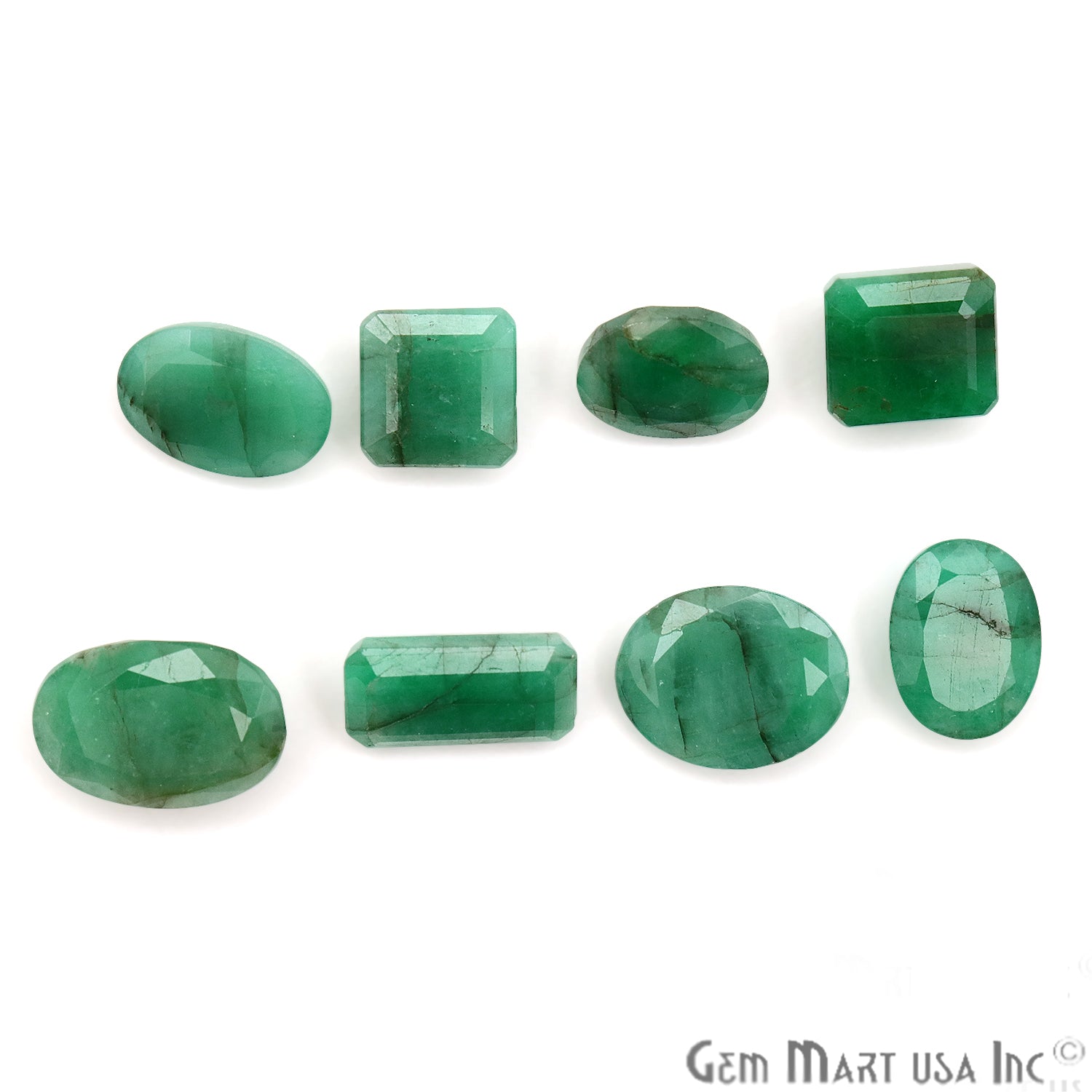 5 cts Emerald 20-10mm May Birthstone Mix Shape Loose Gemstones - GemMartUSA
