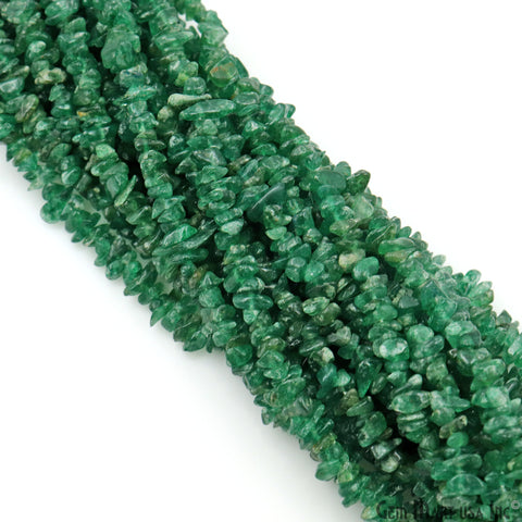 Green Aventurine Gemstones Chips Beads Single Strand 34 inches (754668306479)