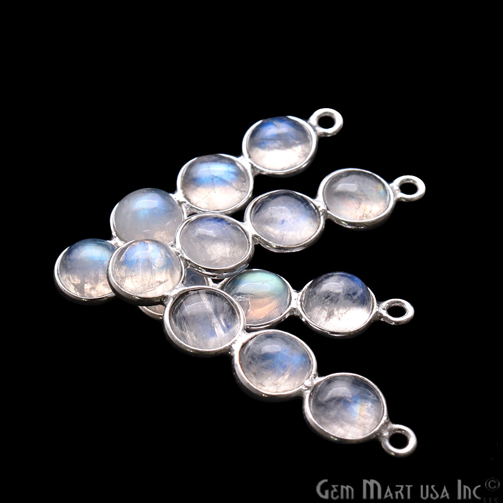 DIY Rainbow Moonstone 29x27mm Chandelier Finding Component (Pick Your Plating) - GemMartUSA