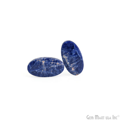 Sodalite Oval Shape 26x14mm Loose Gemstone For Earring Pair