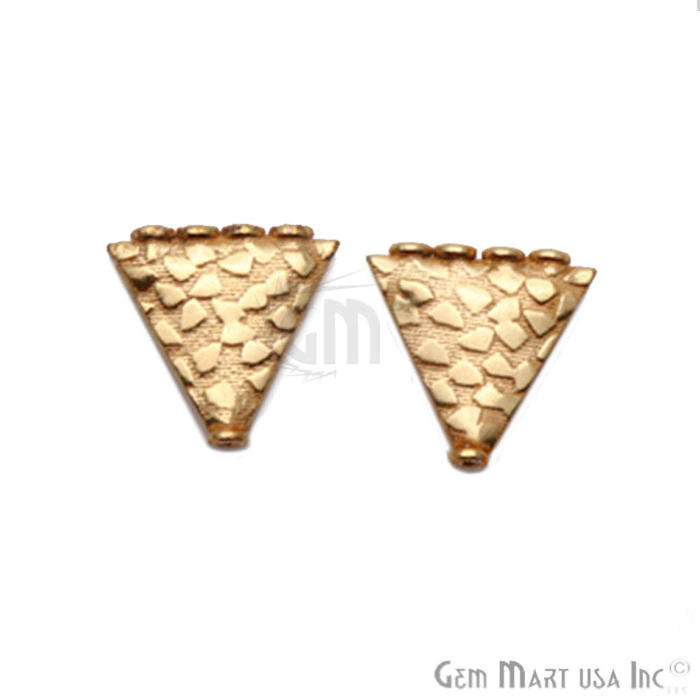 Pyramid Charm Gold Plated Finding Jewelry Charm - GemMartUSA