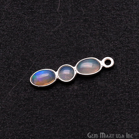 DIY Opal October Birthstone 20x4mm Chandelier Finding Component (Pick Plating) (13093) - GemMartUSA