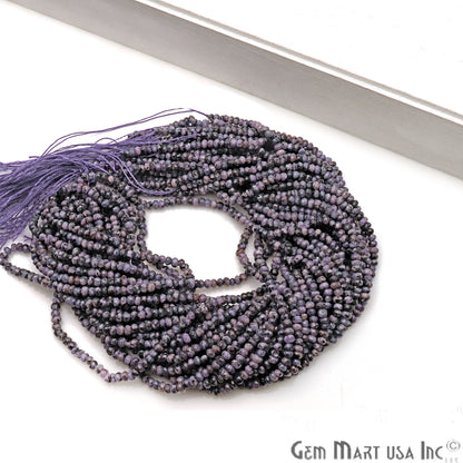 Charoite Jade 3-4mm Faceted Rondelle Beads Strands 14Inch - GemMartUSA