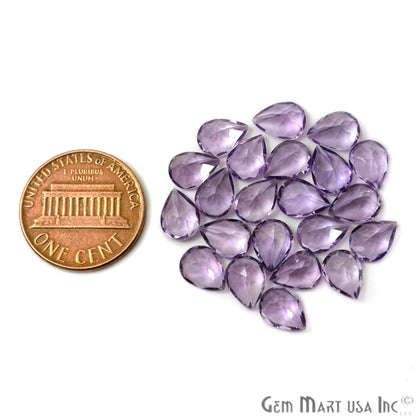 20 cts Amethyst Pears 6x8, Loose Faceted Stone, Amethyst Mix, Amazing Cut and Quality - GemMartUSA