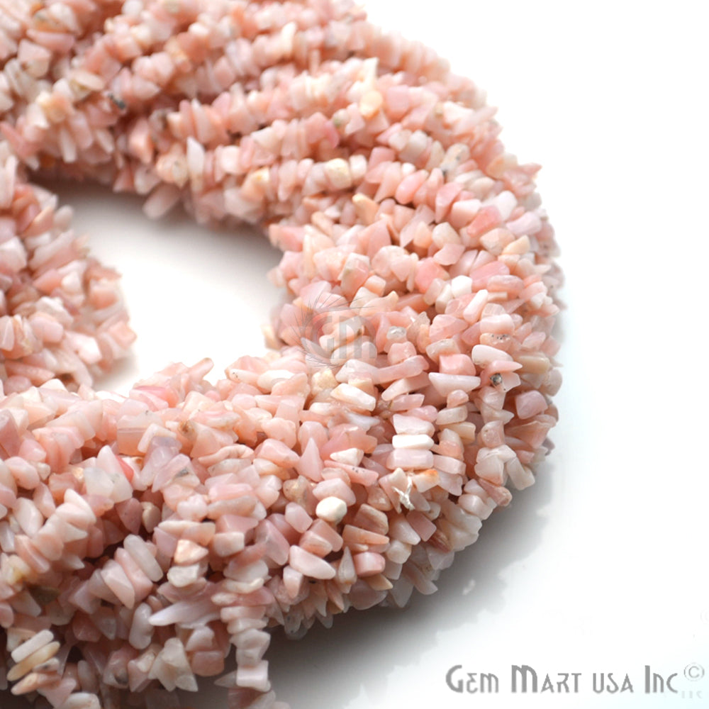 Natural Pink Opal Chip Beads Full Strand 34 Inch (762223558703)