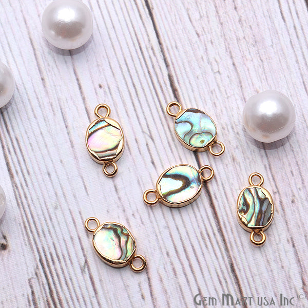 Abalone Shell Oval Gold...