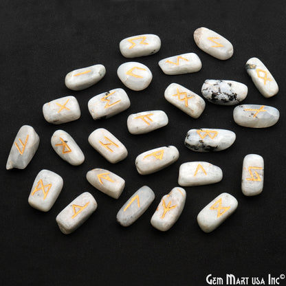 Rune Stones, Small Size Spiritual Stones, Futhark Reiki, Rune Stone Symbols, Gemstones