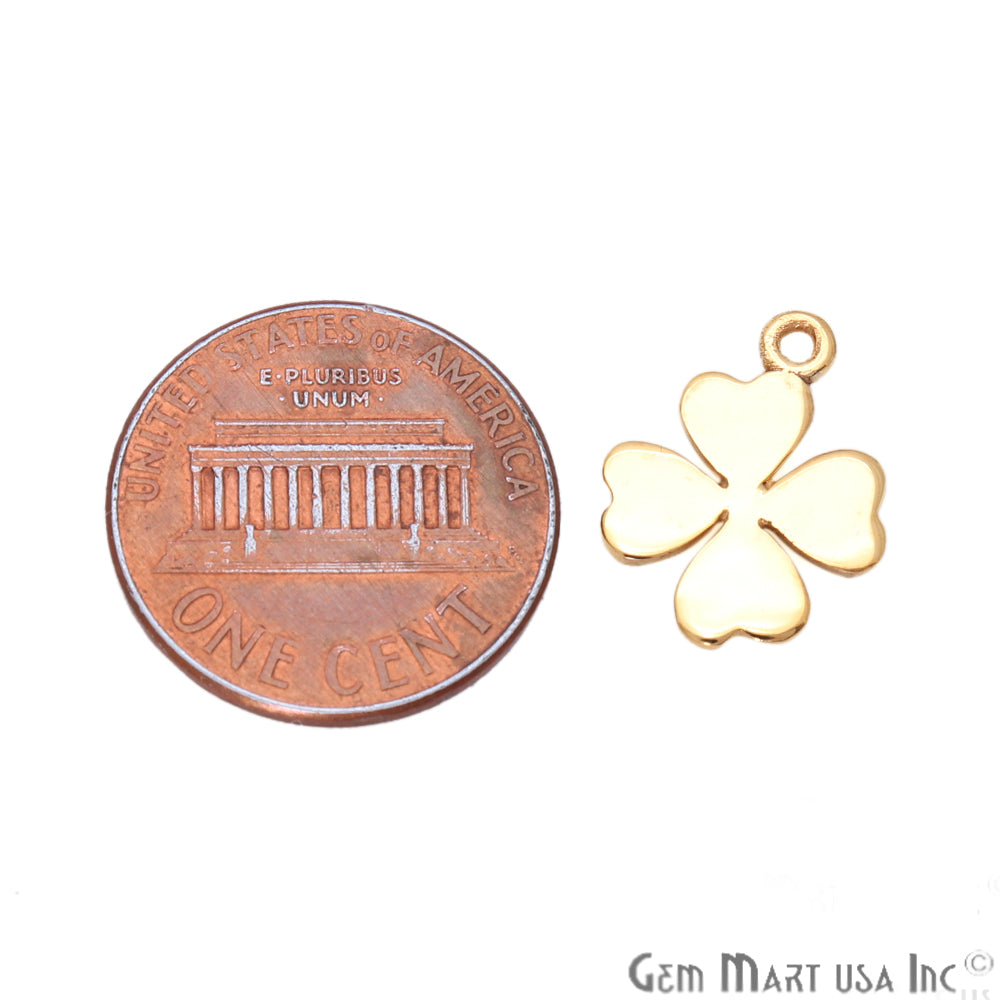 Flower Shape Gold Plated 15x12mm Finding Charm Connector - GemMartUSA