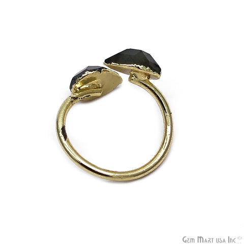 Teardrop Gemstone Adjustable Ring (Pick Your Gemstone) - GemMartUSA