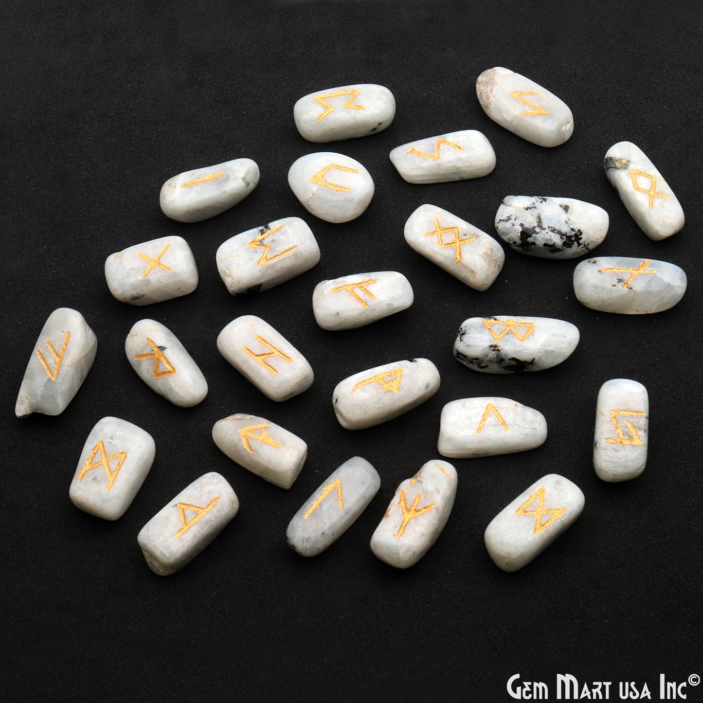 Rune Stones, Medium Size Spiritual Stones, Futhark Reiki, Rune Stone Symbols, Gemstones