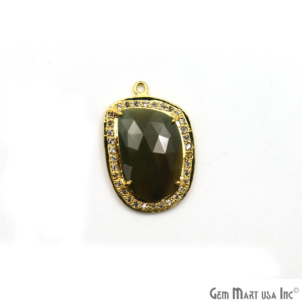 Sapphire & Pave Cubic...