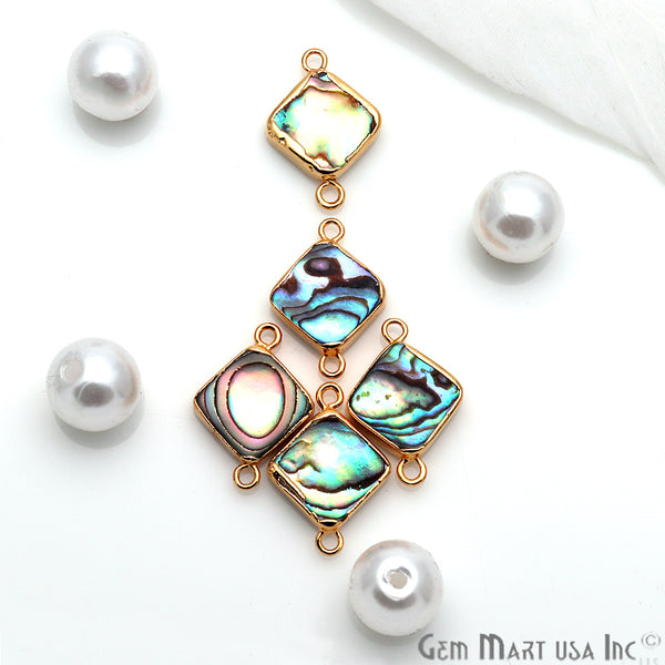 Abalone Shell Square Gold...