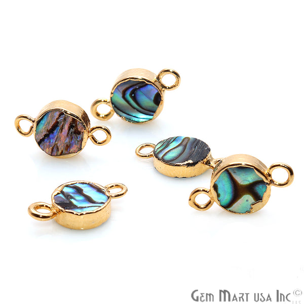 Abalone Shell Round Gold...
