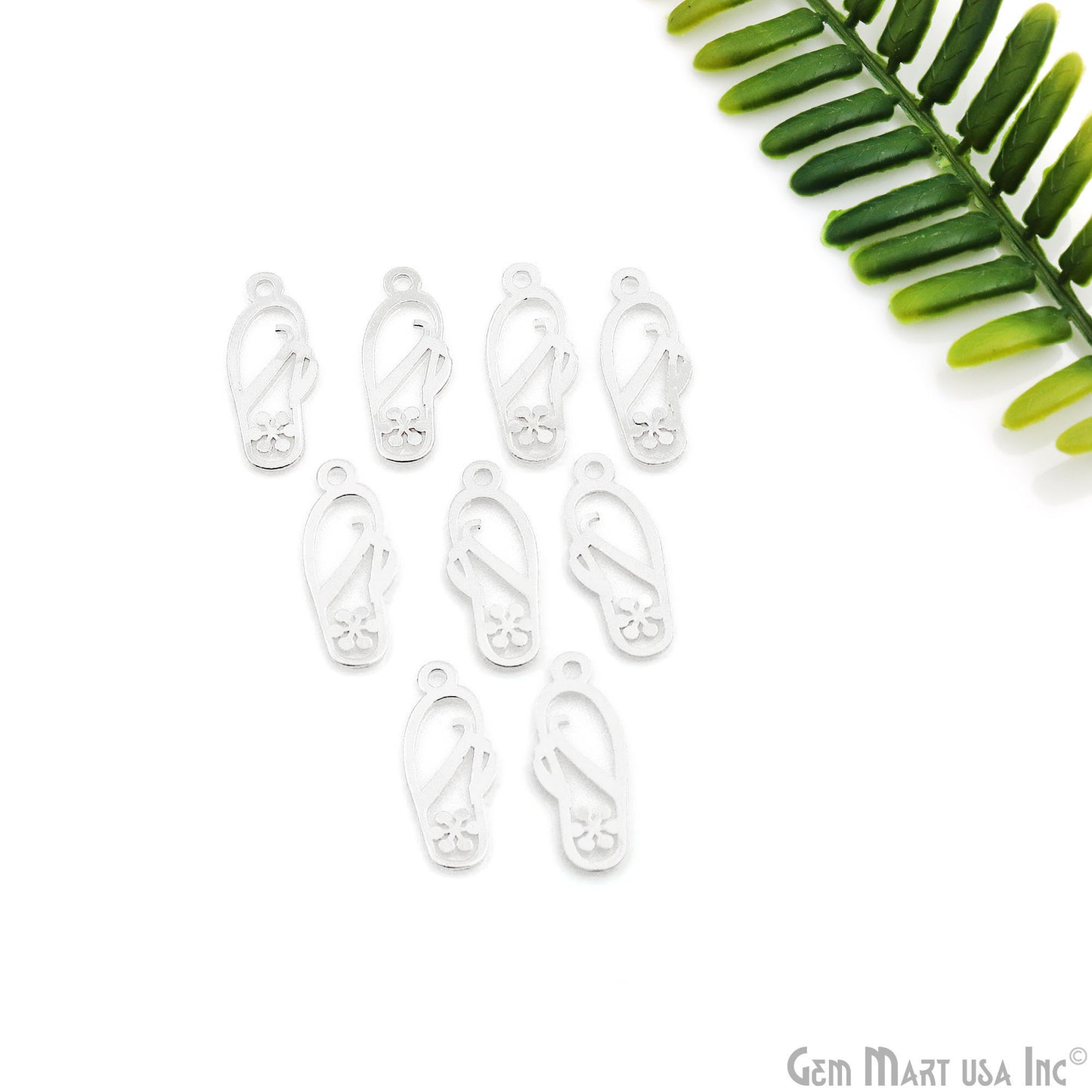 Slipper Shape Metal 23.5x9mm Finding Charm Connector