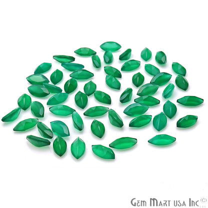 Green Onyx Marquise Shape 6x12mm Faceted Loose Gemstone - GemMartUSA