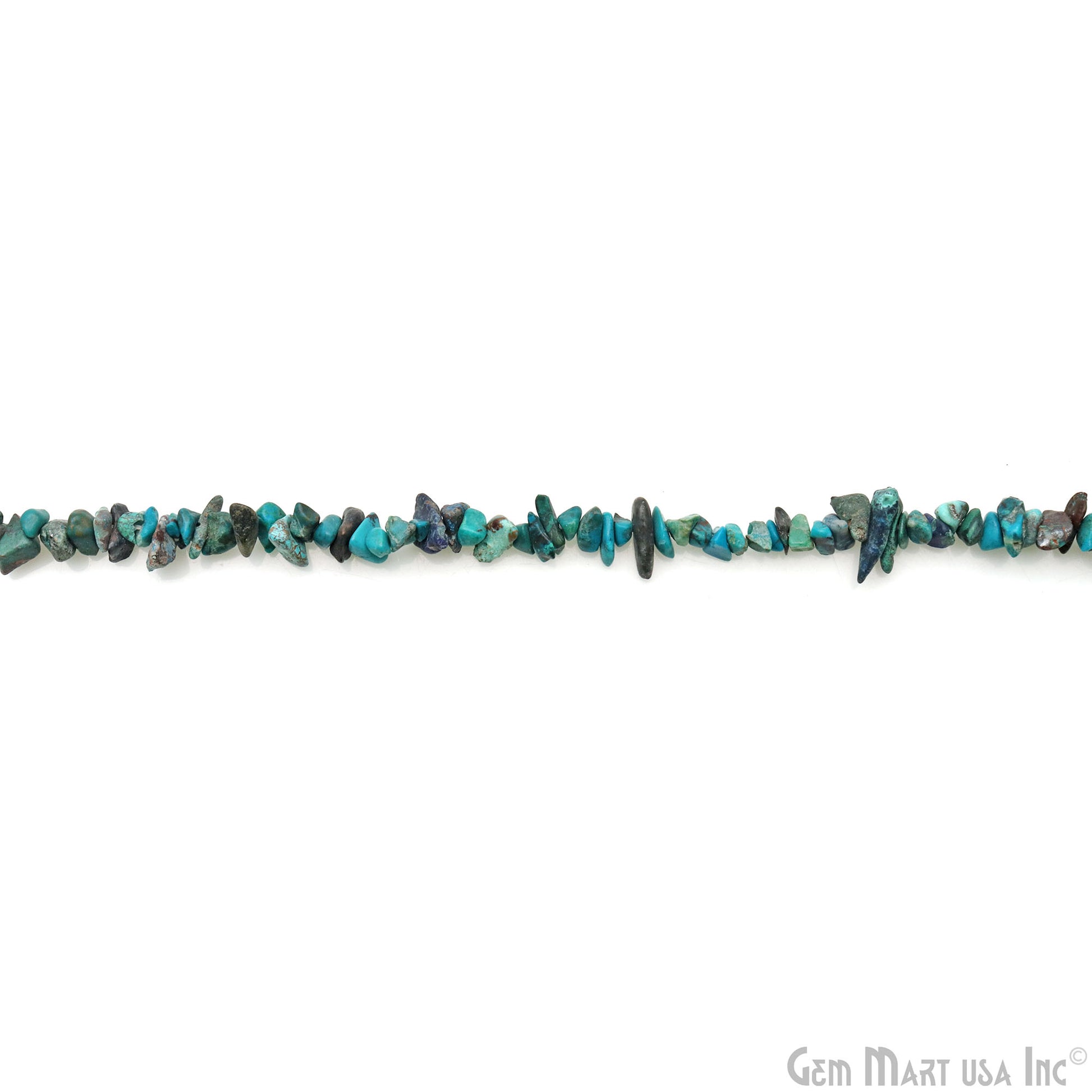 Single Strand Natural Chrysocolla Gemstone Chip beads, 34 Inch Full Strand (762209927215)