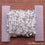 White Zircon Bezel Silver Plated Dangle Fancy Rosary Chain - GemMartUSA