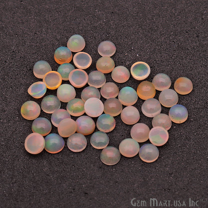 10pc Lot Natural Opal Gemstone 5mm Round Beads Cabochons Loose Precious Stones - GemMartUSA