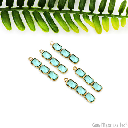 DIY Gemstone 27x6mm Gold Plated Chandelier Finding Component