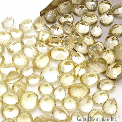 50 Carat Lemon Topaz Mix Shape Wholesale Loose Gemstones - GemMartUSA