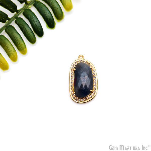 Sapphire & Pave Cubic...