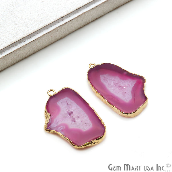 Agate Slice 36x22mm Organic...