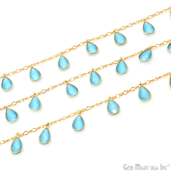 Blue Monalisa Pears Gold...