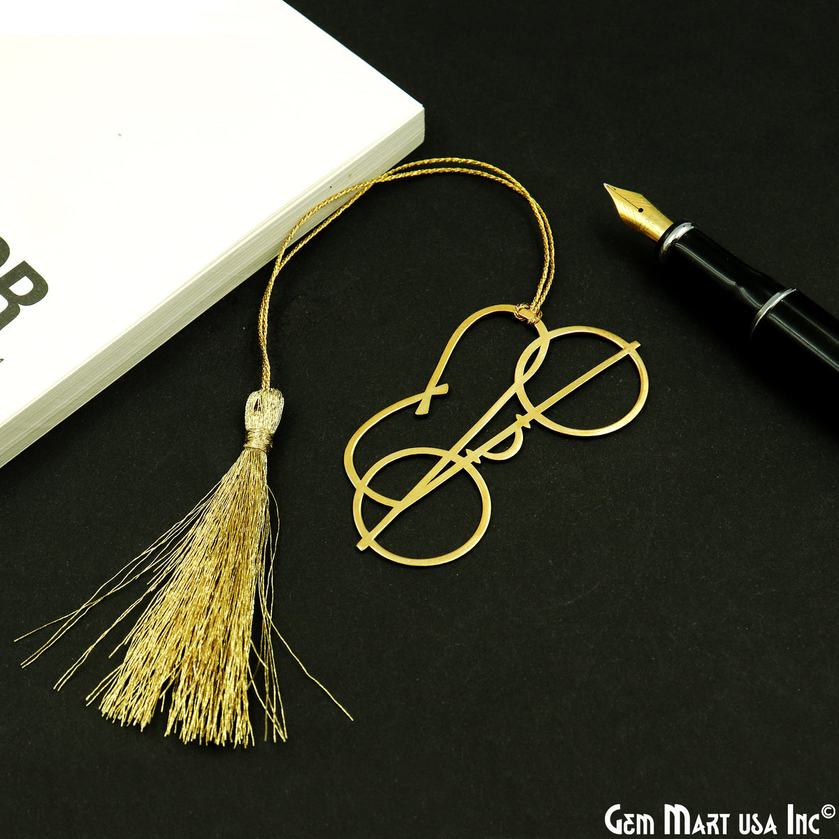 Metal Peacock Bookmark With Tassel. Gold Bookmark, Reader Gift