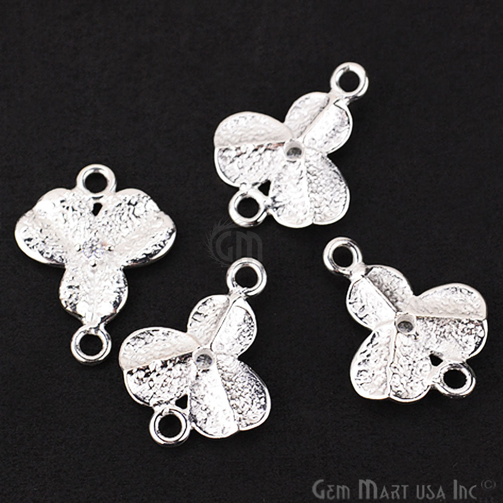 Leaf' Shape Silver Charm for Bracelet Pendants & Necklace - GemMartUSA