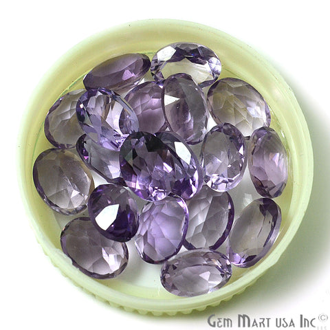 20Cts Wholesale Amethyst Oval Shape 6x8mm Loose Gemstones - GemMartUSA