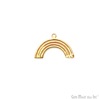 Rainbow Shape 25x15mm Gold Plated Finding