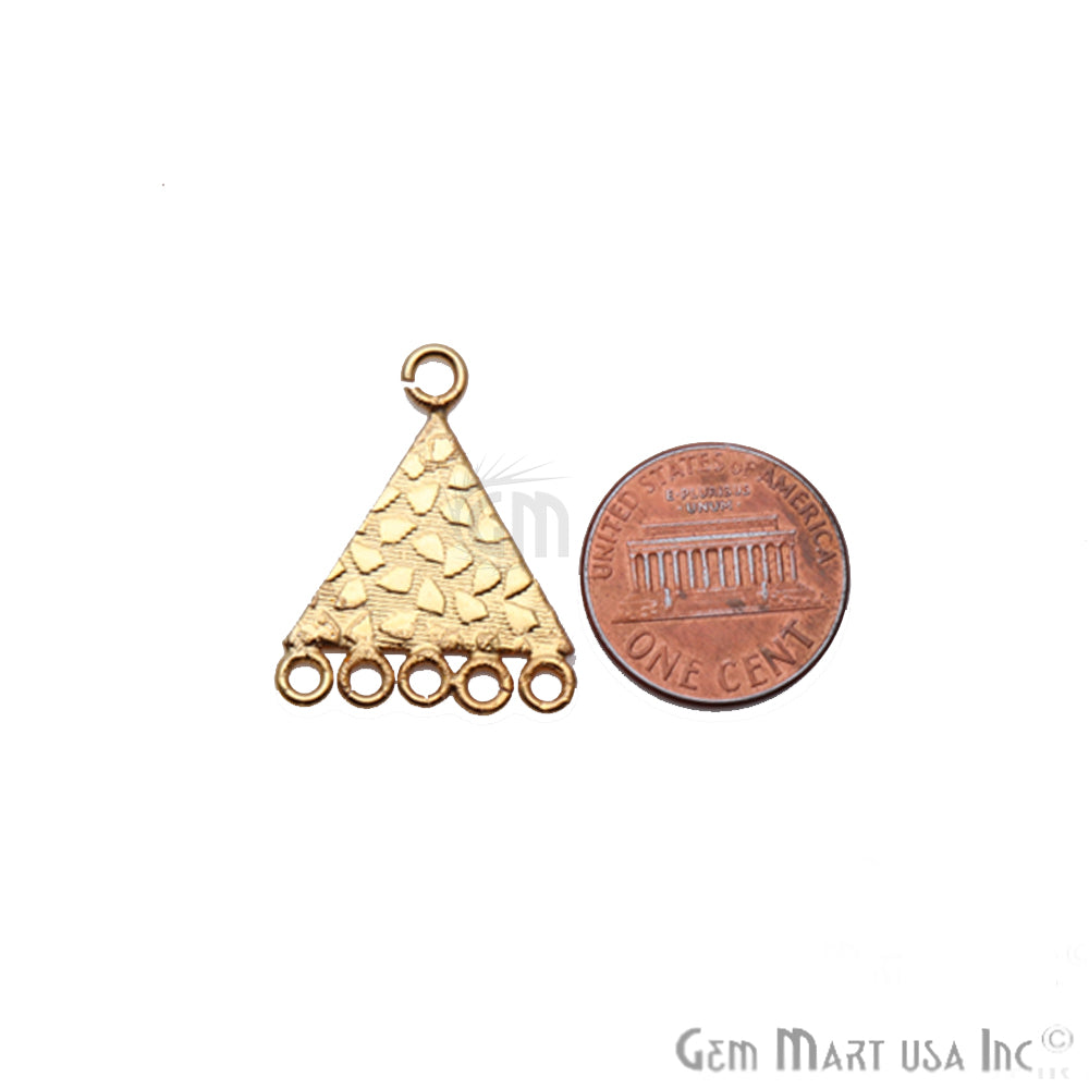 Pyramid Charm Gold Plated Finding Jewelry Charm - GemMartUSA