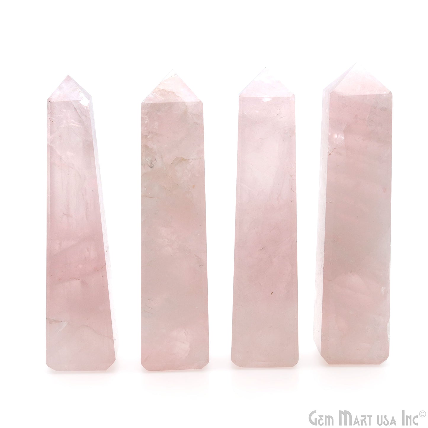 Rose Quartz Rectangle Pencil Healing Gemstone Spiritual Pencil 89x20mm