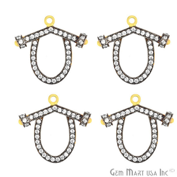 Cubic Zircon Pave Charm...